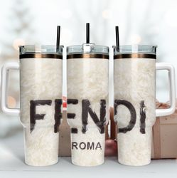 fendi 40oz wrap, fashion logo wrap, fendi tumbler