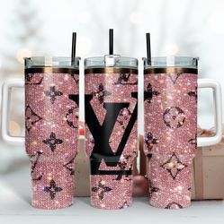 bling lv wrap, 40oz tumbler, bling 40oz tumbler