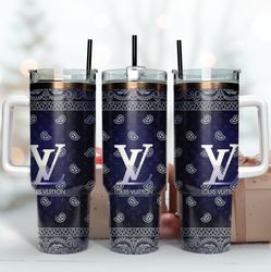 lv logo wrap, fashion logo wrap, lv logo 40oz tumbler