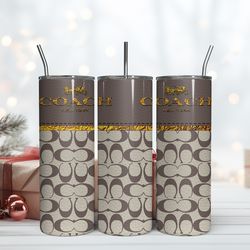 20oz coach tumbler wrap, fashion tumbler