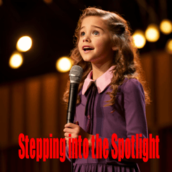 stepping into the spotlight: a fun interactive story book for kids ages 4-8 and above