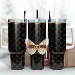 gucci butterfly 40oz tumbler design