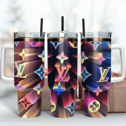 holographic lv 40oz tumbler wrap