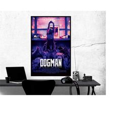 dogman 2023 movie poster film, room decor, home decor, art poster for gift