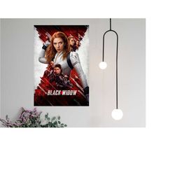 black widow movie poster 2023 film - canvas prints poster gift -  room decor wall art