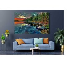 lake,lake poster,landscape canvas,nature poster , nature canvas, ,landscape poster