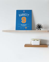 rj barrett jersey canvas  rj barrett new york knicks canvas rj barrett poster knicks wall art