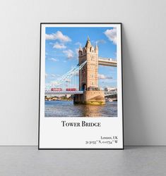 tower bridge poster  tower bridge london poster london travel poster big ben print tower bridge london print tower bridg