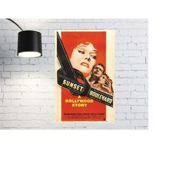 sunset blvd. movie poster 2023 film - room decor wall art - poster gift for him/her