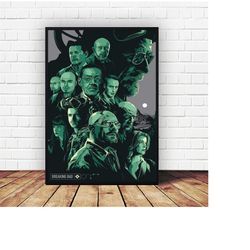 breaking bad movie poster canvas wall art home decor (no frame)