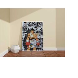 hajime no ippo poster / ippo makunouchi poster / anime wall art / anime poster / boxing poster / manga print / home deco