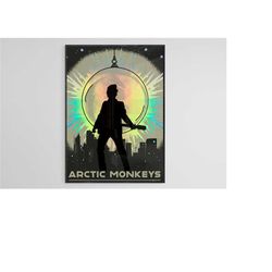 arctic monkeys poster, arctic monkeys concert poster, rock music poster, rock music fan art, home decoration, wall decor