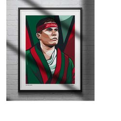 julio cesar chavez poster boxing illustrated art print