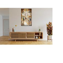 jesus touchdown ready to hang canvas,touchdown jesus poster print art notre dame college football man cave fighting iris