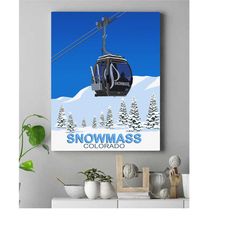snowmass canvas print