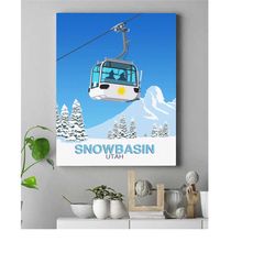 snowbasin canvas print