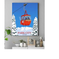 park city canvas print