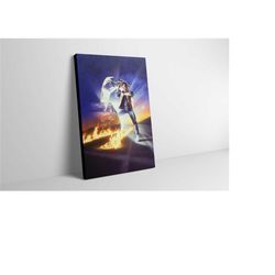 back to the future movie poster canvas print - back to the future wall art - back to the future decor painting - back to