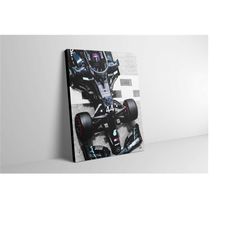 lewis hamilton mercedes f1 canvas wall art - mercedes f1 poster - hamilton f1 print - mercedes f1 artwork - hamilton mer