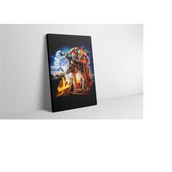 back to the future part iii movie poster canvas print - back to the future wall art decor painting - back to the future