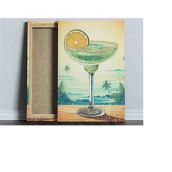 bar cart prints and accessories, margarita cocktail art, alcohol poster, bar cart decor, cocktail wall art, cocktail pos