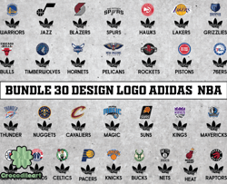 bundle 30 design logo adidas nba, nba logo, nba logo team, nba png, nba svg, nba design 01