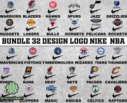 bundle 32 design logo nike nba, nba logo,nba logo team,nba png,nba svg, nba design 13