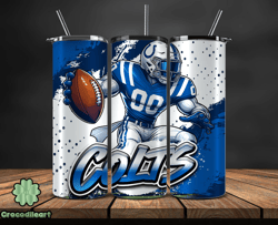 indianapolis colts tumbler wrap, nfl teams,nfl logo football, logo tumbler png, design by crocodileart store 14