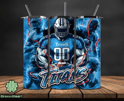 tennessee titanstumbler wrap, nfl logo tumbler png, nfl sports, nfl design png, design by crocodileart store-31