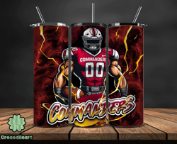 washington commanderstumbler wrap, nfl logo tumbler png, nfl sports, nfl design png, design by crocodileart store-32