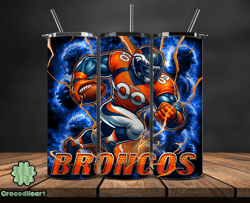 denver broncos tumbler wrap glow, nfl logo tumbler png, nfl design png, design by crocodileart-10