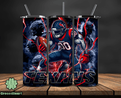 houston texans tumbler wrap glow, nfl logo tumbler png, nfl design png, design by crocodileart-13