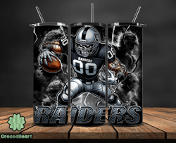 las vegas raiders tumbler wrap glow, nfl logo tumbler png, nfl design png, design by crocodileart-17