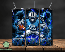 tennessee titans tumbler wrap glow, nfl logo tumbler png, nfl design png, design by crocodileart-31