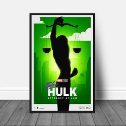 she hulk 2022 new marvel poster wall art