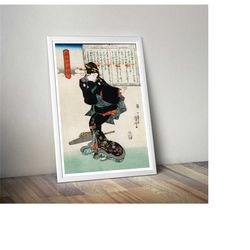 ichi  by utagawa kuniyoshi traditional japanese woodblock art print. ukiyo-e print