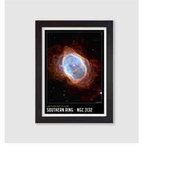 framed james webb space telescope poster print wall art southern ring nebula wall art