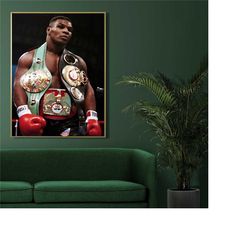 mike tyson sport athlete boxing boxer mma gym fitness poster