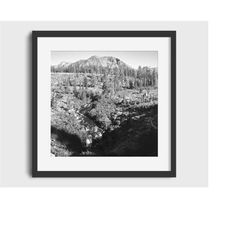 1961 mammoth creek - mammoth, california vintage photo - digital download vintage ski art, ski home decor, antique ski,