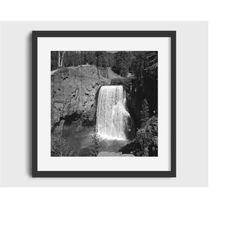 1965 rainbow falls, mammoth california vintage photo -  digital download vintage ski art, ski home decor, antique ski, s