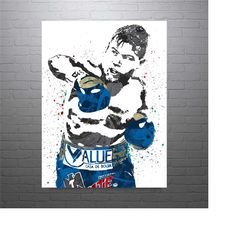 canelo alvarez boxing art poster-free us shipping