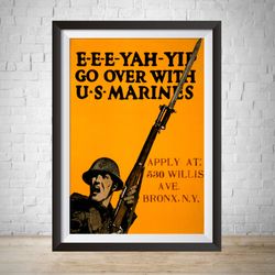 world war i propaganda marine recruit vintage recruiting propaganda poster military poster world war i poster ammunition