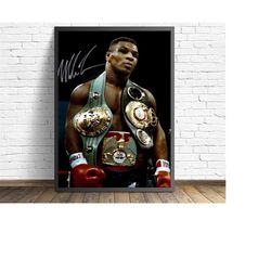 mike tyson boxing poster wall art canvas painting