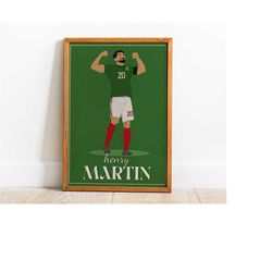 printable henry martin poster, soccer wall art, mexican