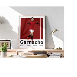 printable alejandro garnacho poster, football print, argentinian forward