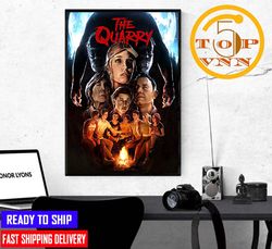 the quarry horror game poster canvas home decoration