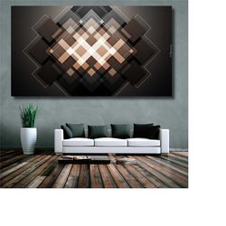 geometric wall art, minimalist art, canvas wall art,