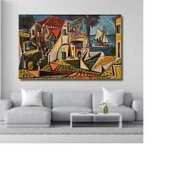 pablo picasso canvas wall art,pablo picasso mediterranean landscape