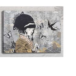 japanese wall art print | large canvas wall