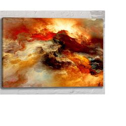 colored contemporary wall art | large canvas wall